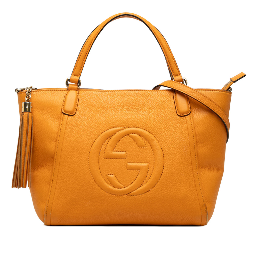 Pre-Loved Gucci Small Calfskin Soho Cellarius Satchel - Picture 1 of 8